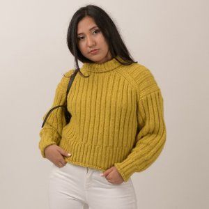 H&M Green Turtleneck Sweater
